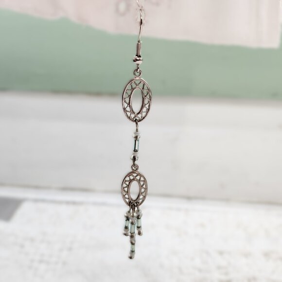 BFD Bohemian dangle earring set Black & Silver Toned - Picture 4 of 6